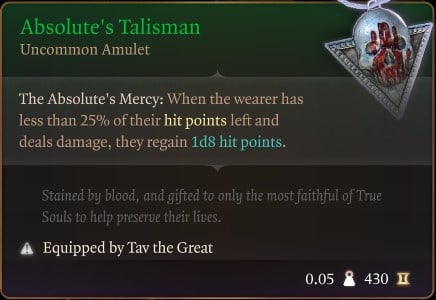 Absolute's Talisman