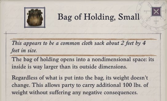 Bag of Holding Pathfinder Wrath of the Righteous