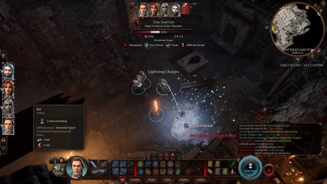 Baldur’s Gate 3 Evocation School Wizard Build Guide - Ray of Frost in Combat