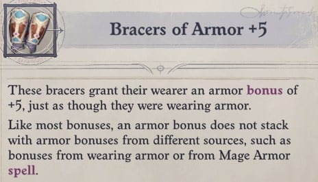Bracers of Armor +5 Arueshalae Pathfinder Wrath of the Righteous Build