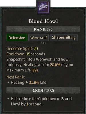 Diablo 4 Werewolf Druid Build - Blood Howl