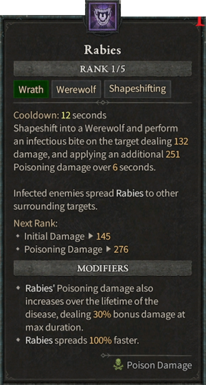 Diablo 4 Werewolf Druid Build - Rabies