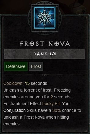Diablo 4 Sorceress Build - Frost Nova Defensive Skill to Freeze Multiple Nearby Enemies