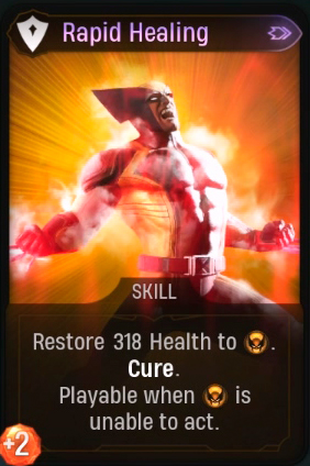 Midnight Suns Wolverine Build - Rapid Healing Card
