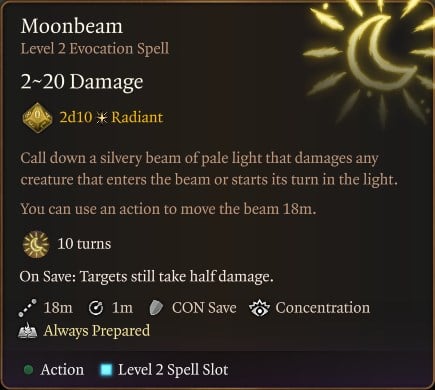 Moonbeam Spell