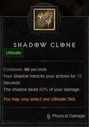 Diablo IV Build - Shadow Clone Ultimate Skill to Summon a Shadow